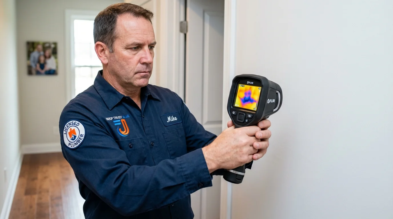Thermal imaging leak detection by Johns Plumbing LLC in Roseland